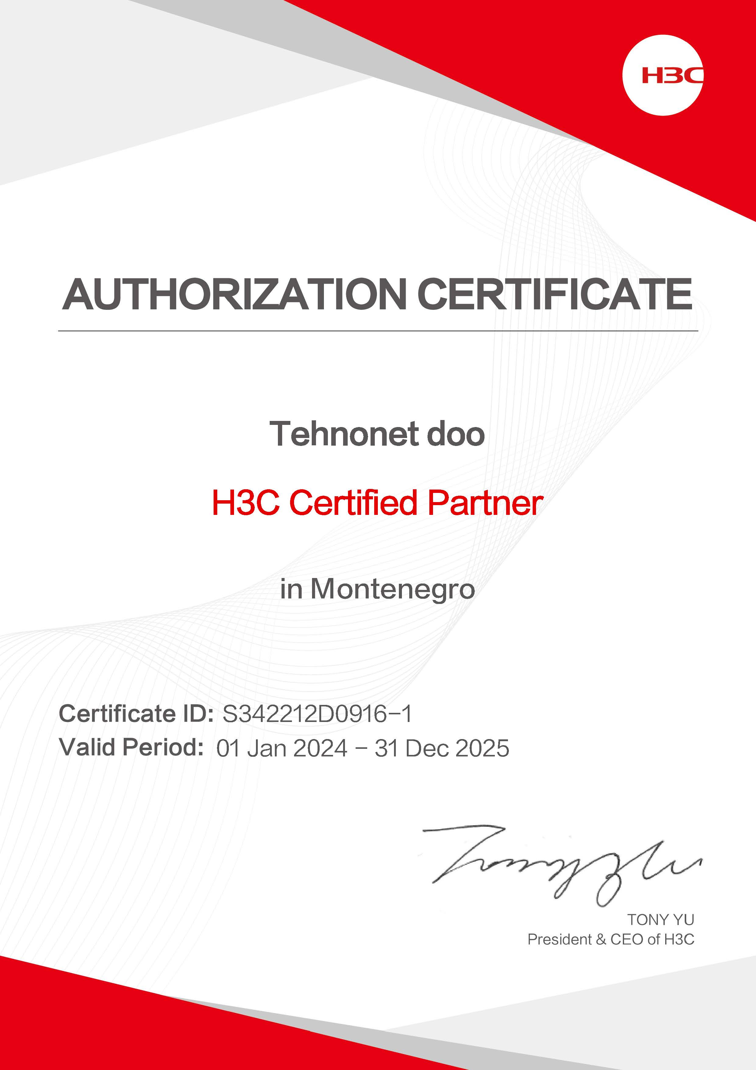 H3C Partnerstvo
